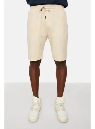 Men's Beige Regular/Normal Fit Basic Shorts & Bermuda 