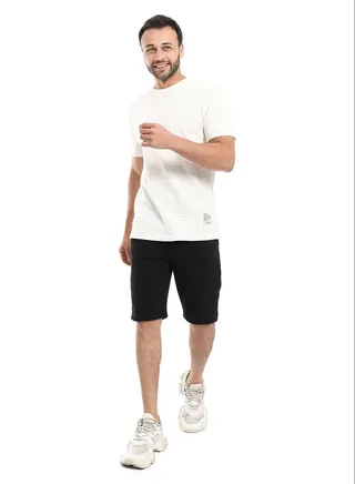 Zipper Pockets Practical Plain Shorts 