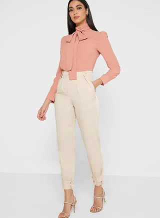 Pleat Detail Pants