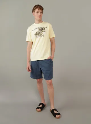 AE 7" Linen-Blend Lived-In Trekker Short 