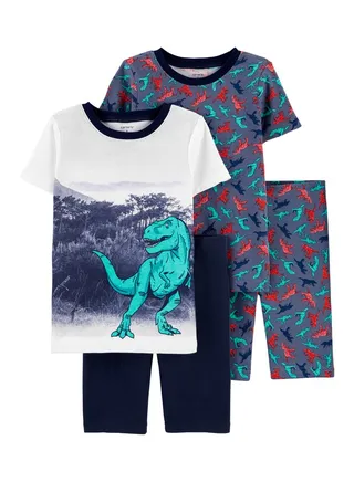 4 Pack Long Sleeves T-Shirt And Joggers Get Multicolour 