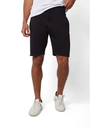 Casual Modern Fit Cotton Sweat Shorts 