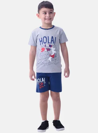 Hola Short Sleeve T-Shirt & Shorts Set 