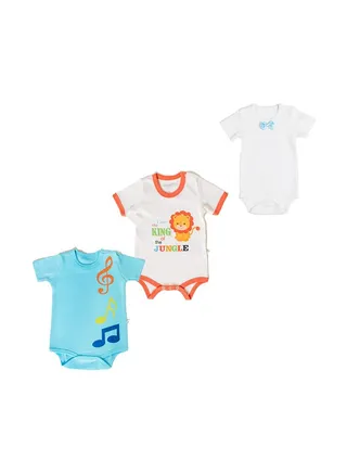 3-Piece Romper Set Multicolour 
