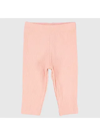 Salmon Ribbed Leggings 