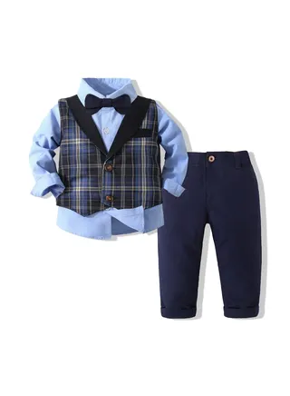 New Short Sleeved Shirt Belt Shorts Two-Piece Set 