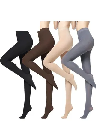 Spring Autumn Velvet Impenetrable Bottoming Stockings Candy Color Pantyhose - Purple 