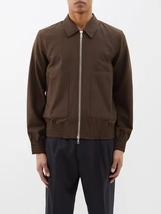 Marlon Wool-fresco Bomber Jacket