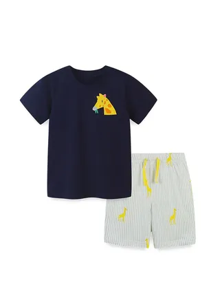 Boys Stylish Comfy T-Shirt And Shorts Set 