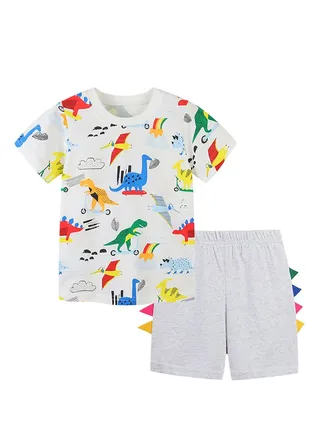 Boys Stylish Comfy T-Shirt And Shorts Set 
