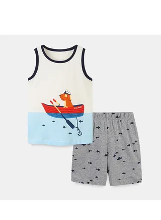 Boys Stylish Comfy T-Shirt And Shorts Set 