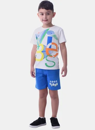 Vibe Graphic T-Shirt & Shorts Set 