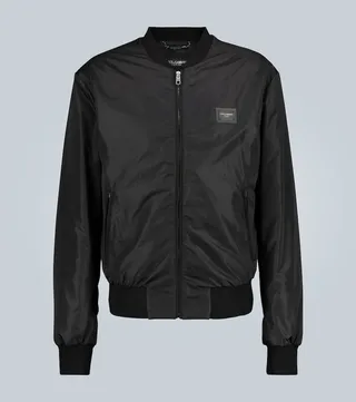 Bomber jacket with logo