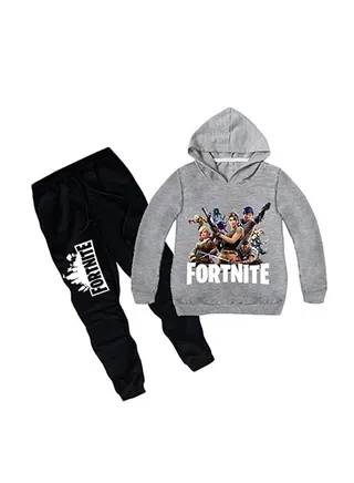 3D Long Sleeve Hoodie And Pant Set Multicolour 