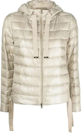 Quilted Hooded Down Jacket