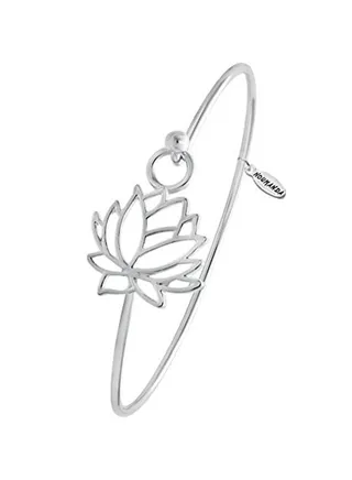 Copper Pretty Lotus Flower Bangle 