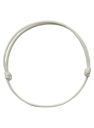 Bracelet Rope Bangle White 2mm 