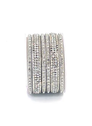 GOHONA Colorful Bangle Collection Beautifully Designed Indian Bollywood Style Alloy Metal Bangles for Kids Teenagers and Women 