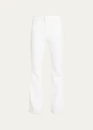The Weekender Frayed Flare-Leg Jeans