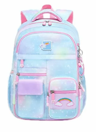 Girls Backpack School Backpacks 16*11.5*7.5in for Girls Cute Book Bag with Compartments for Teen Girl Kid Students Elementary Middle School Kids' School Bag 