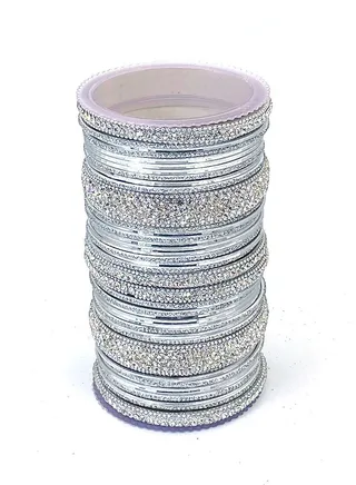GOHONA Colorful Bangle Collection Beautifully Designed Indian Bollywood Style Alloy Metal Bangles for Kids Teenagers and Women 