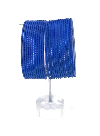 GOHONA Colorful Beautifully Designed Indian Bollywood Style Alloy Metal Plain Bangles for Kids Teenagers and Women 
