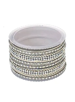 GOHONA Colorful Bangle Collection Beautifully Designed Indian Bollywood Style Alloy Metal Bangles for Kids Teenagers and Women 