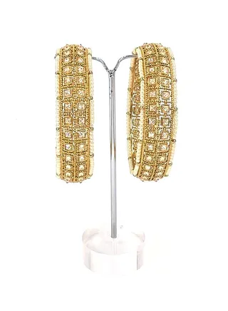GOHONA Colorful Bangle Collection Beautifully Designed Indian Bollywood Style Alloy Metal Bangles for Kids Teenagers and Women 