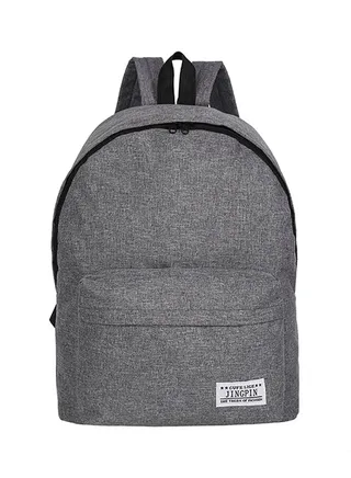 Casual School Backpack Grey 