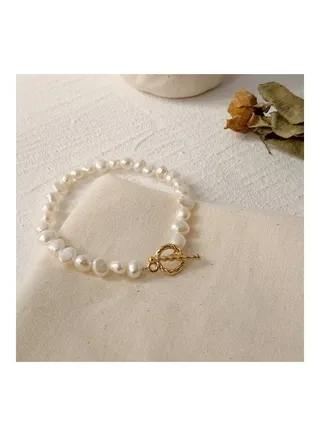 Imitation Pearl Beaded Bracelet 