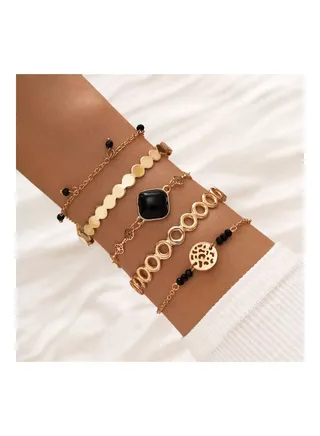 5-Piece Fashionable Bracelets 