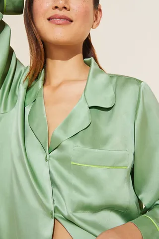 Inez Washable Silk Long PJ Set