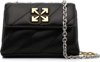 Black Jackhammer Mini Leather Cross Body Bag