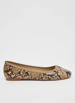Dyed Ballerina Snake Print-Taupe 