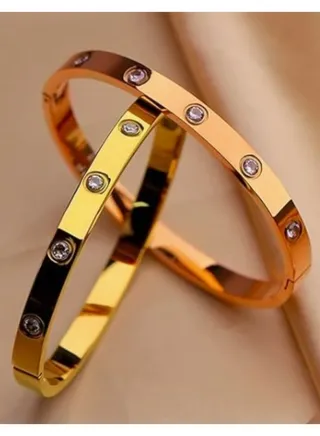Bangle Bracelet Stone Stainless Steel Bangle 