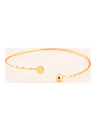 Women's Armlet Brief Design Solid Colour Trendy Adjustable Open Arm Bracelet 