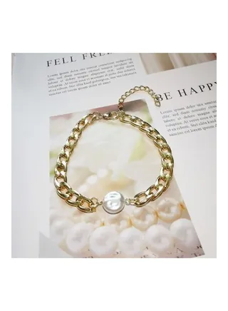 Imitation Pearl Punk Bracelet 