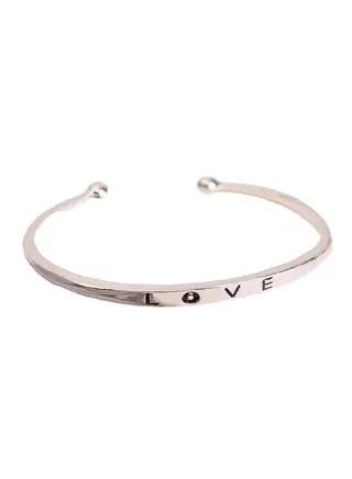 Simple And Generous Couple's Minimalist Open-Ended LOVE Bracelet 