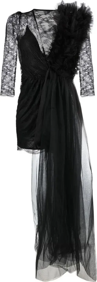 Ruffled Tulle Dress