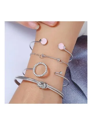 4-Piece Arrow Knot Fashion Bracelets 