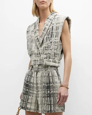 Quira Cropped Boxy Vest