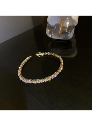 Gold Fashion Diamonds Bracelet 
