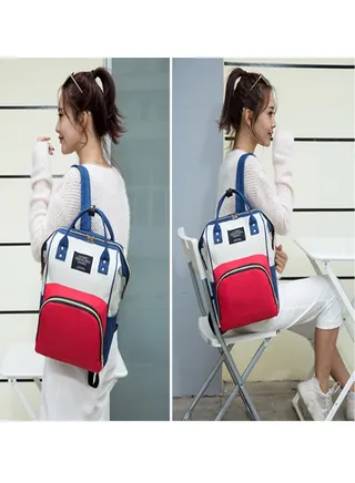 Baby Diaper Changing Backpack For Mother ,Multicolour 