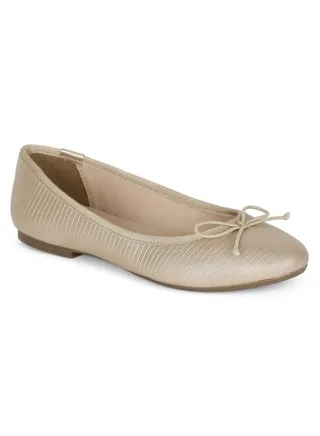 Stylish Slip On Ballerina Beige 