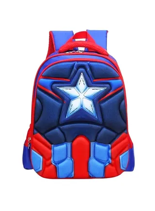 School Backpack Blue/Red 
