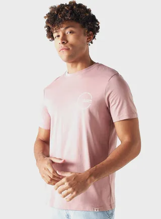 Graphic Print Crew Neck T-Shirt