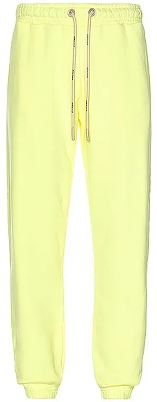 Palm Angels Logo Sweatpants in Yellow