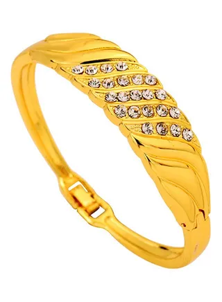 Spiral Shape Inlay Bracelet 