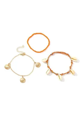 3-Piece Fashionable Beaded Bracelet 