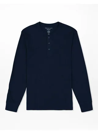 AE Long-Sleeve Henley T-Shirt 